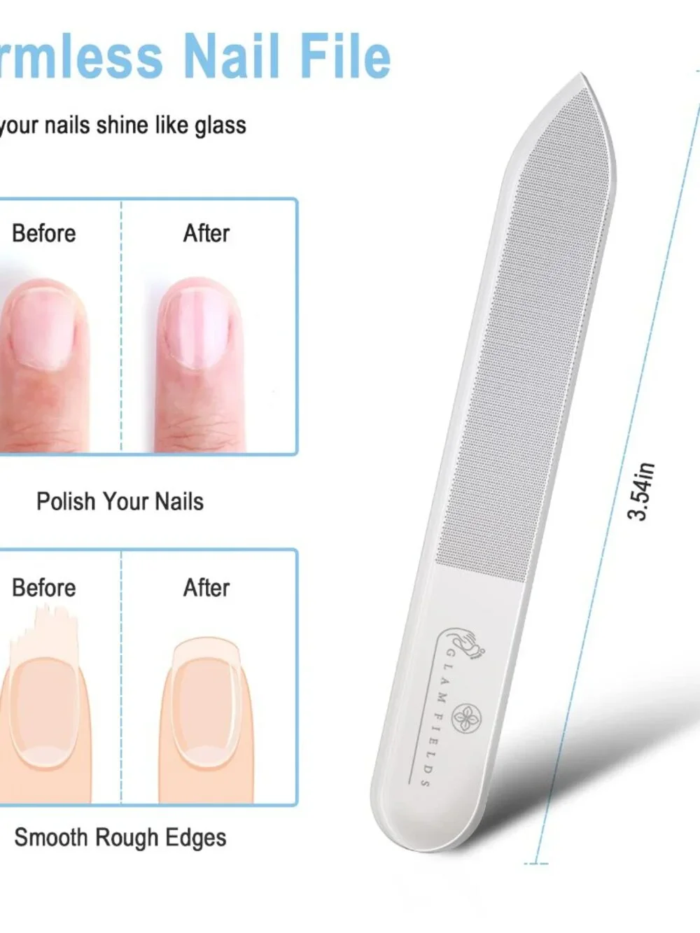 GLAMFIELDS Nail Clippers, 17mm Wide Jaw Opening Toenail Clippers for Seniors Thi